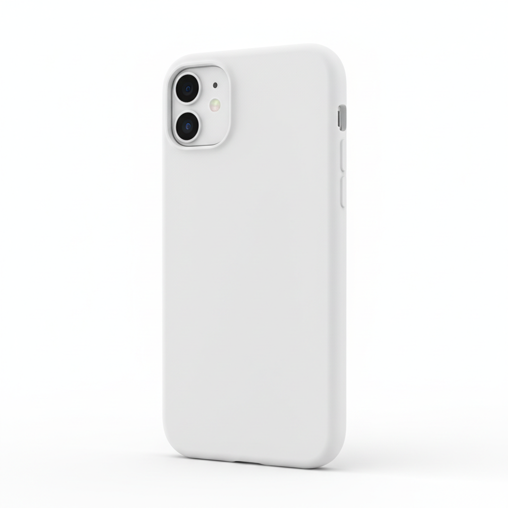 iPhone X White Liquid Silicone Case